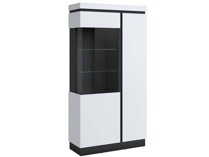 Vitrine Campania Alpinweiß Dekor
