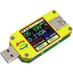 PowerGuard, Multimeter, UM34C USB Multimeter mit Bluetooth für USB-C & USB-A (Hand-Multimeter)