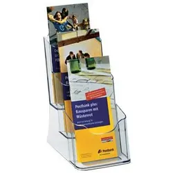SIGEL Tischprospekthalter 1/3 DIN A4 3-Fach transparent