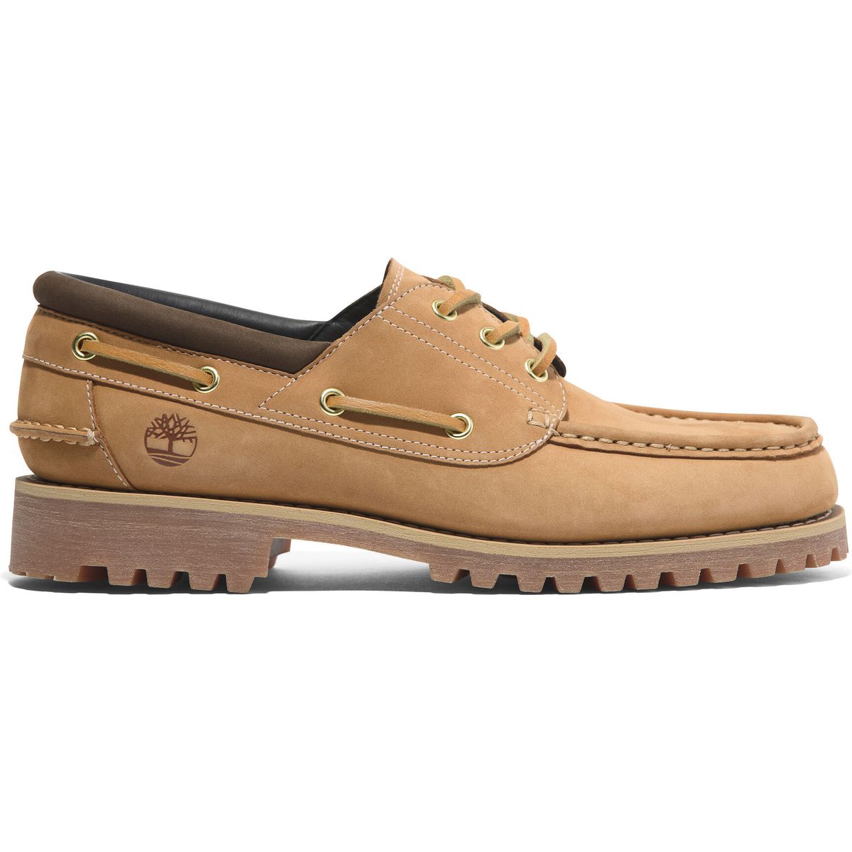 Timberland Mens Boat Shoe wheat nubuck 15 Wide Fit TB0A41Z77541-15-Wide Fit