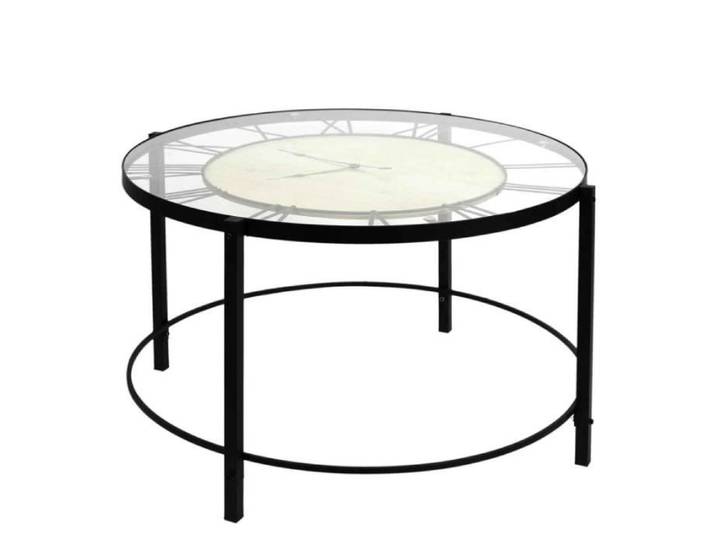 Table Basse - Home Deco Factory - Horloge - Noir