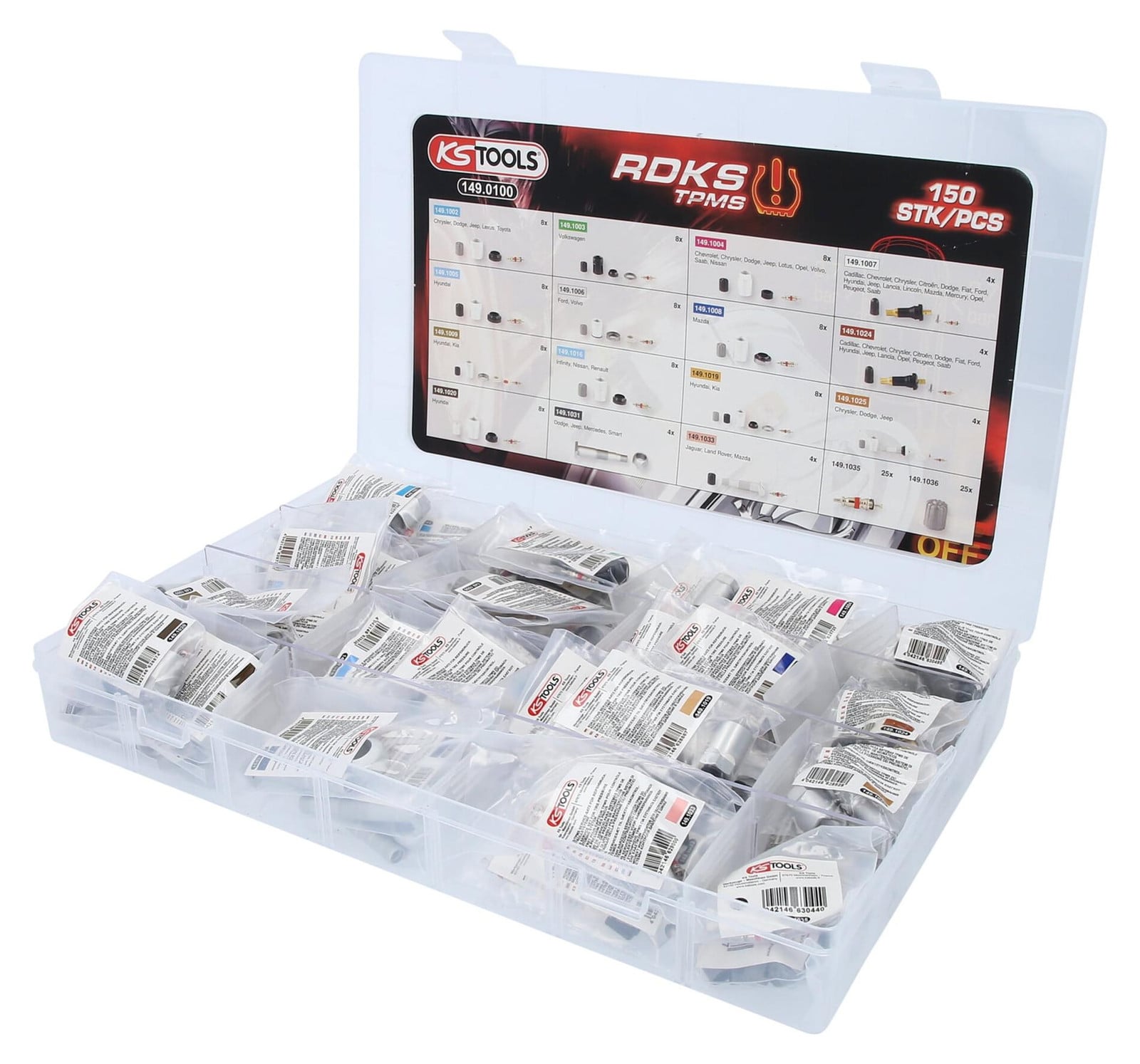 KS Tools Reparatiekit ventiel voor bandenspanningscontrolesysteem, 450g