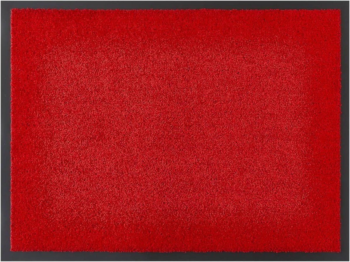 Rode Deurmat Entree Mat met Antislip Achterkant - Breedte: 90 cm, Lengte: 150 cm