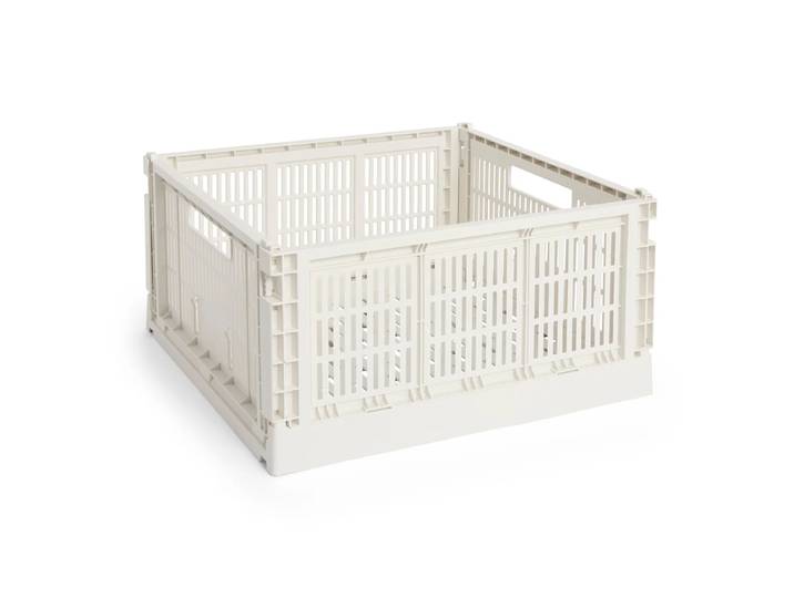 HAY - Colour Crate Korb Square L, 42 x 42 cm, off-white, recycled