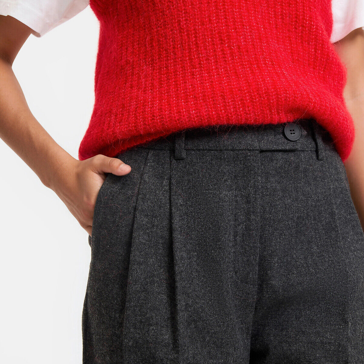 LA REDOUTE COLLECTIONS Pantalon cigarette, à pinces&nbsp;