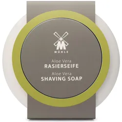 Mühle, Rasierschaum + Rasiergel, Rasierseife Aloe Vera in Porzellanschale (65 ml, Rasierseife)