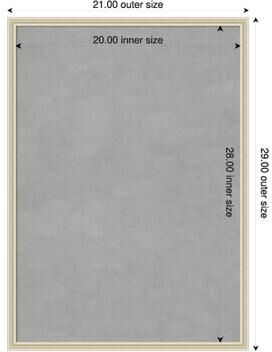 Amanti Art Edith Wood Framed Magnetic Board