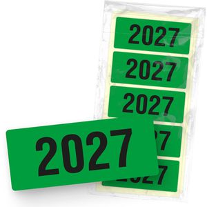 itenga Jahreszahlen 33105805, Aufkleber, 60 x 25mm, 50 Etiketten, Jahr 2027