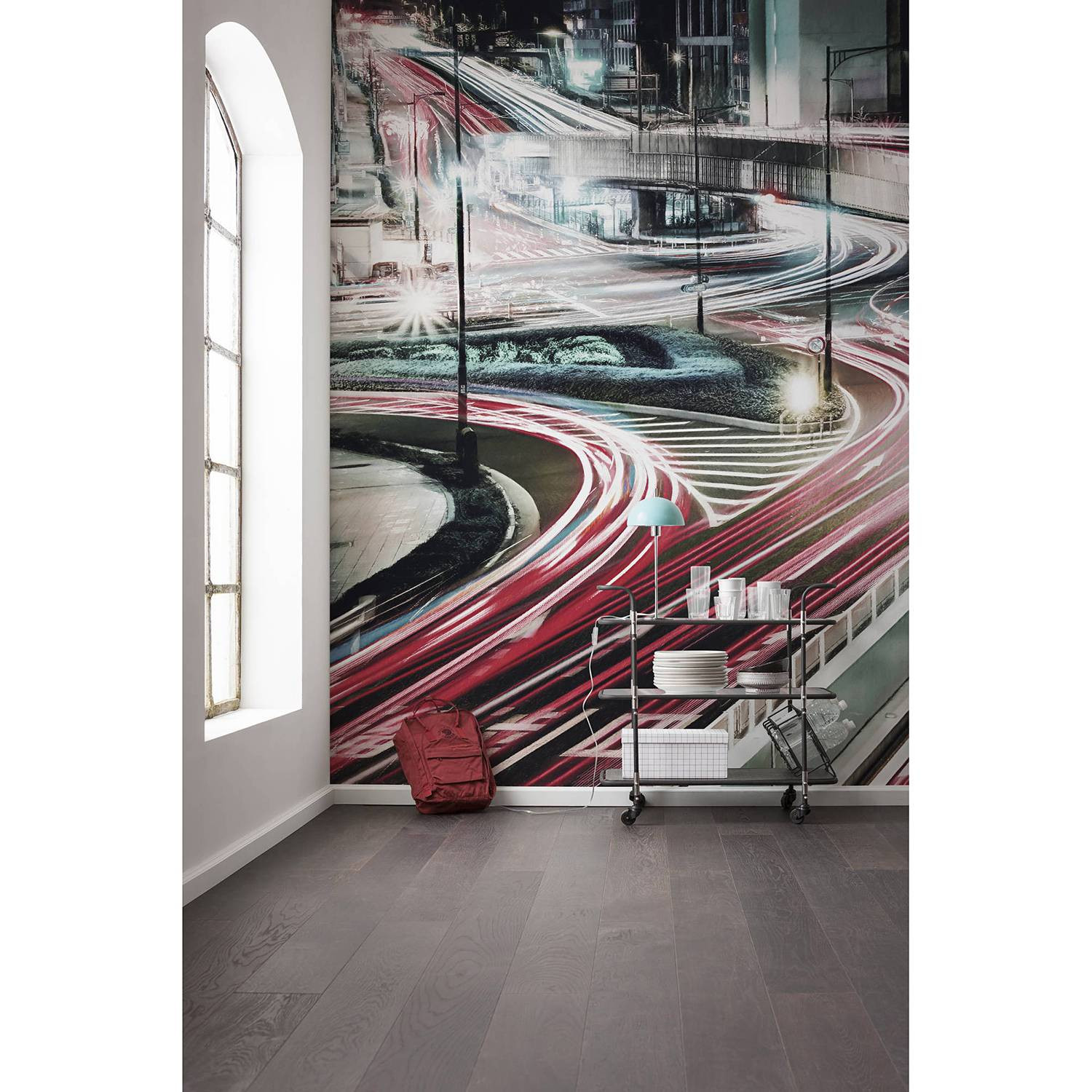 home24 Fotobehang Speed Painting Mural Textiel 400cm
