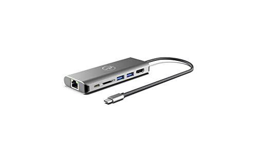 Mobility Lab USB8014 Mini USB-C Docking Station met 6 poorten, HDMI en SD-kaartlezer