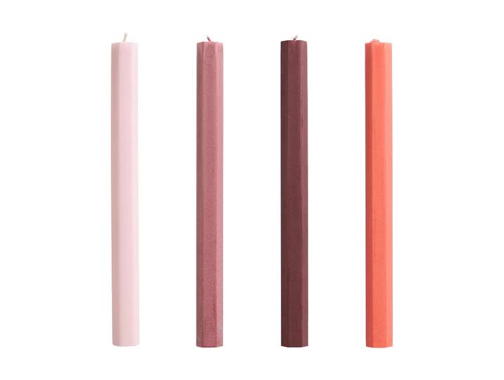 HAY Bougies Hexagon Candle mix lot de 4 Berry