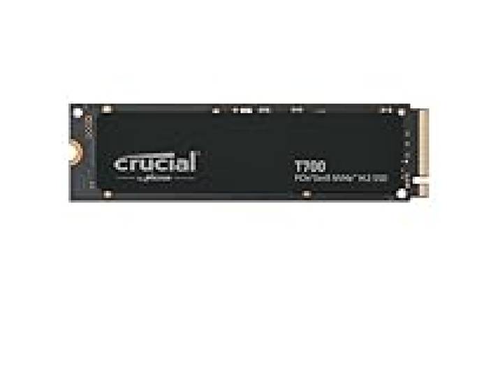 Crucial T700 SSD 2To PCIe Gen5 NVMe M.2 SSD Interne Gaming, Jusqu’à 12.400Mo/s, Microsoft DirectStorage, Rétrocompatibilité PCIe 4.0, Disque Dur SSD - CT2000T700SSD3