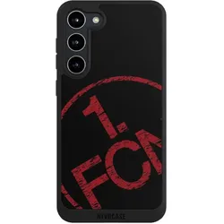 Nivocase Handyhülle für Samsung Galaxy S23+ Hülle NIVOpure Case Schwarz 1. FCN Fanartikel Textur (Samsung Galaxy S23+), Smartphone Hülle, Schwarz