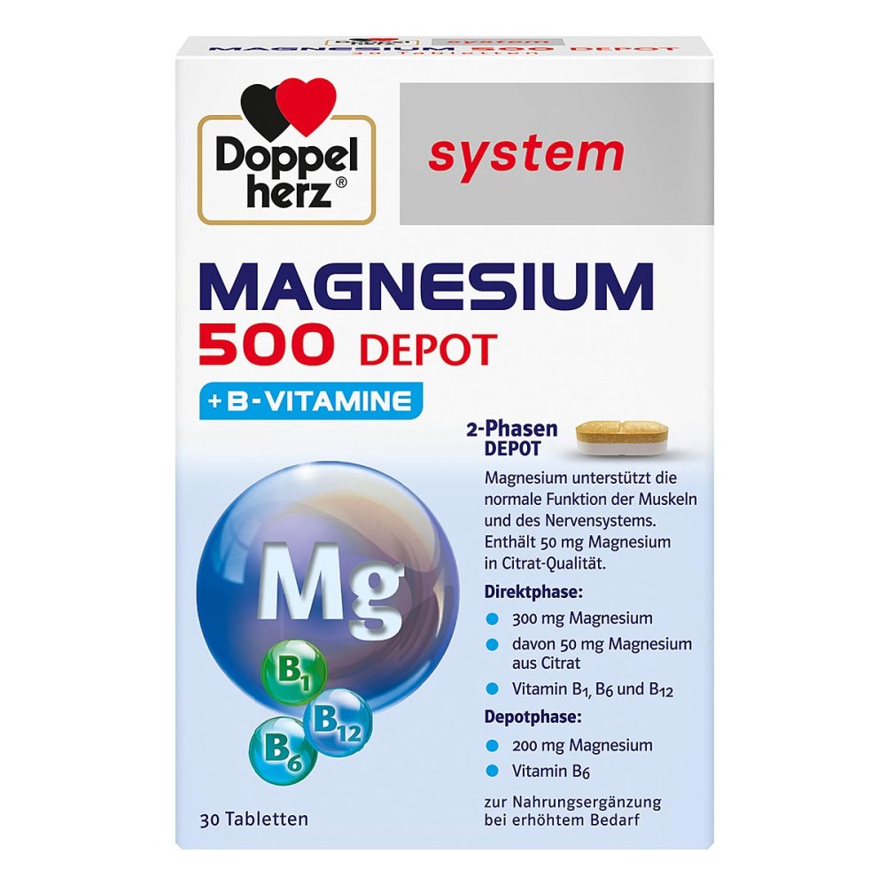 Queisser Pharma GmbH & Co. KG Doppelherz Magnesium 500 Depot System Tabletten 17536526