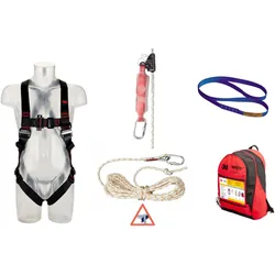 3M, Absturzsicherung, Absturzsicherung Set Dachdecker (Auffanggerät, Auffanggurt, 140 kg)
