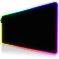 Titanwolf RGB Gaming Mauspad, Mausmatte, Schwarz