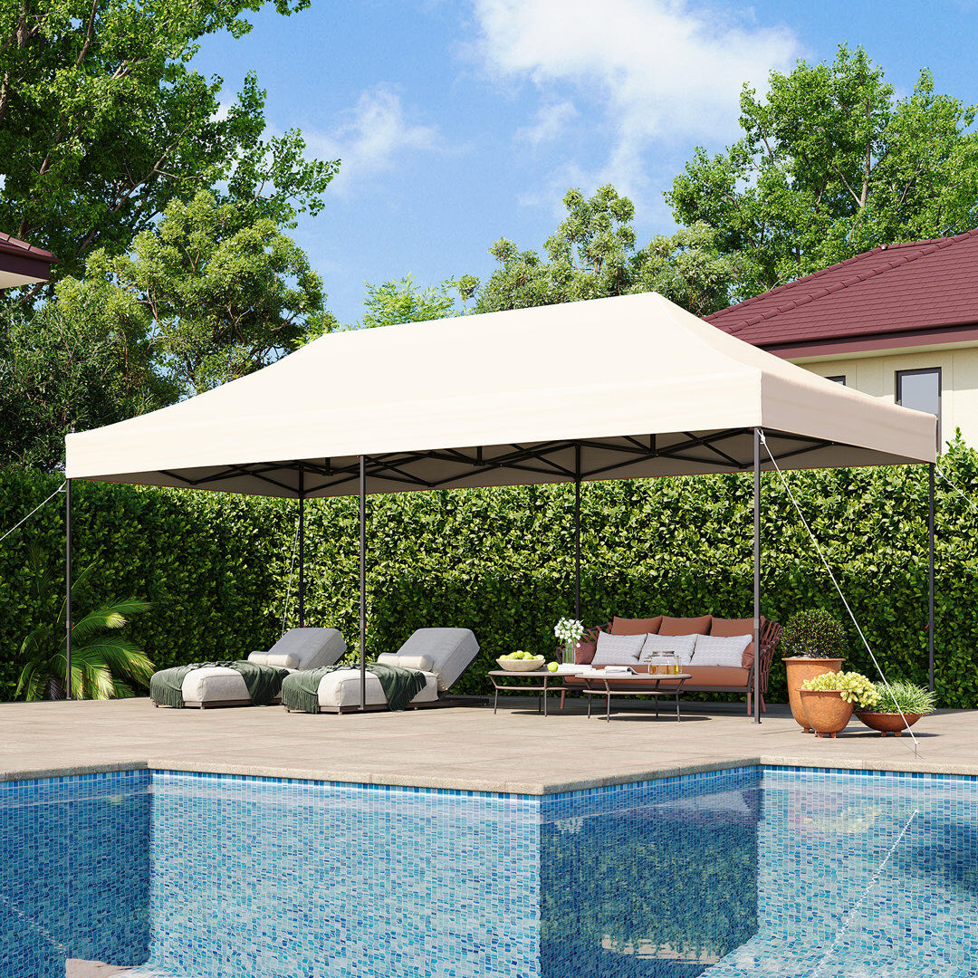 Blue Elephant Canopy Tent, Heavy Duty Pop up Canopy Beige 6m x 3m
