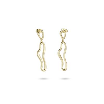 Paar Ohrstecker FIRETTI "Schmuck Geschenk Kupfer Ohrschmuck Ohrringe Classic", gold (gelbgoldfarben), Ohrringe, Damen, Kupfer