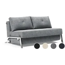 Innovation »Cubed 02« Klappsofa 145 cm / Bezug 550 Fanual Black / Chrom Beine