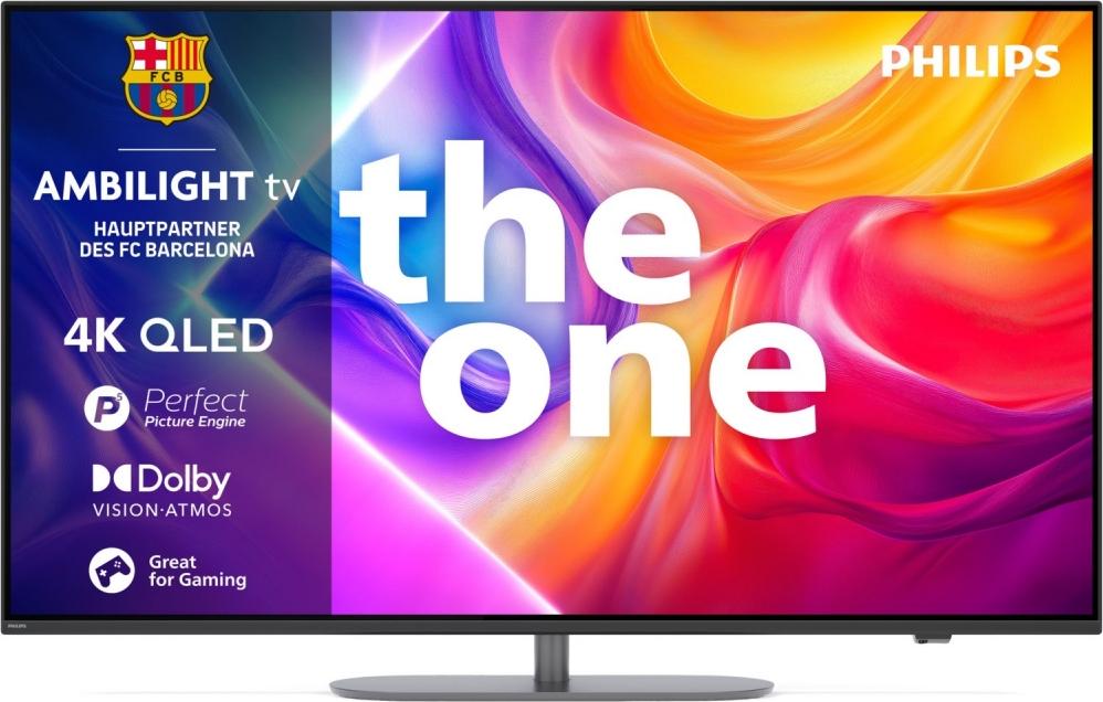 Philips 55PUS9060/12 The One 55 Zoll 4K QLED Ambilight TV grau