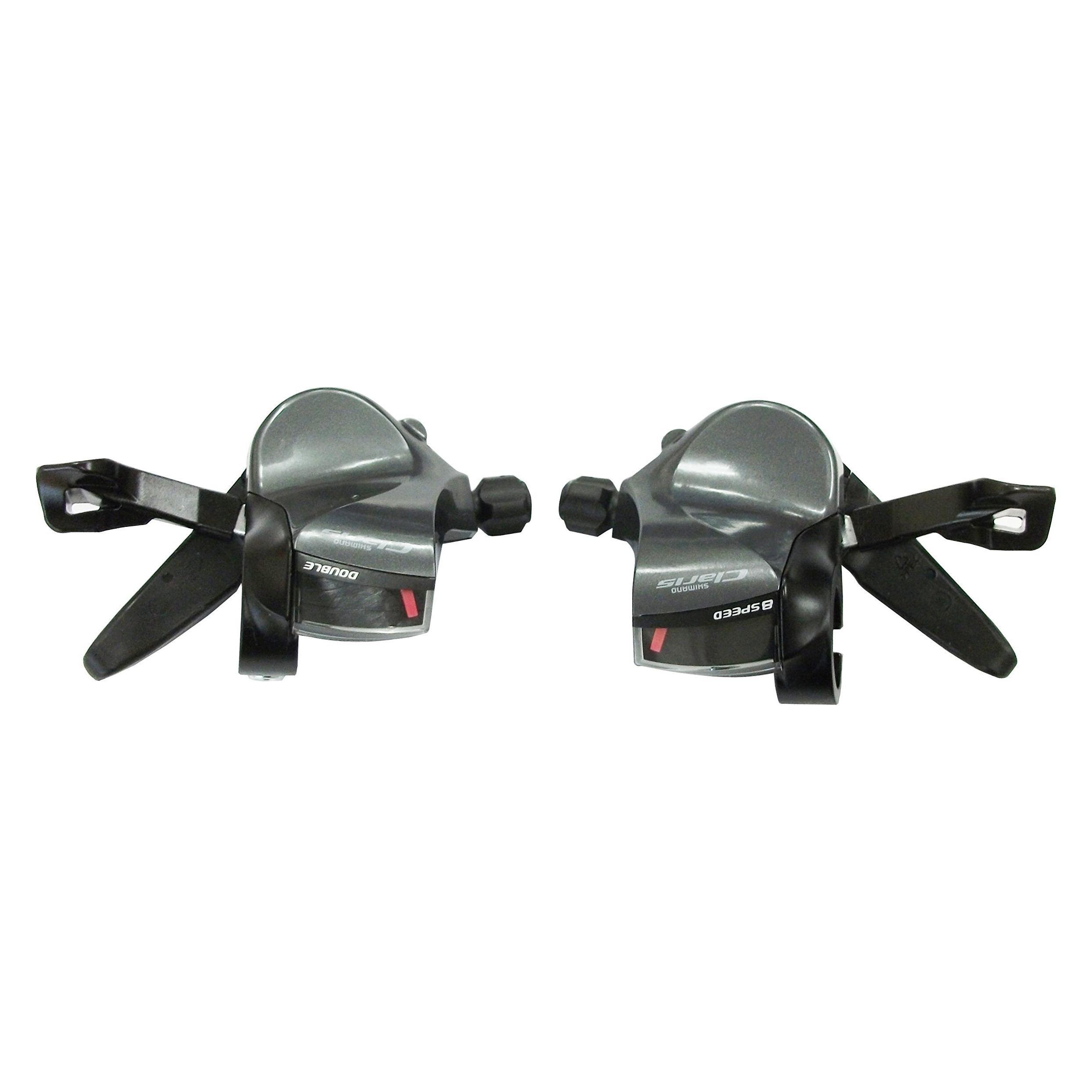 Shimano Schalthebel Claris SL-R2000 SET 2x8-Gang Rapidfire für gerade Lenker Box (ESLR2000DPA)