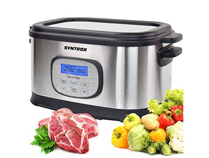 Syntrox Germany Sous Vide Kocher Multikocher, Vakuumgarer, Slow Cooker Langsamgarer, Schongarer der Premiumklasse