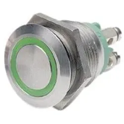 Bulgin Drucktaster PB LED Grün IP66, Schalter + Taster, Grün