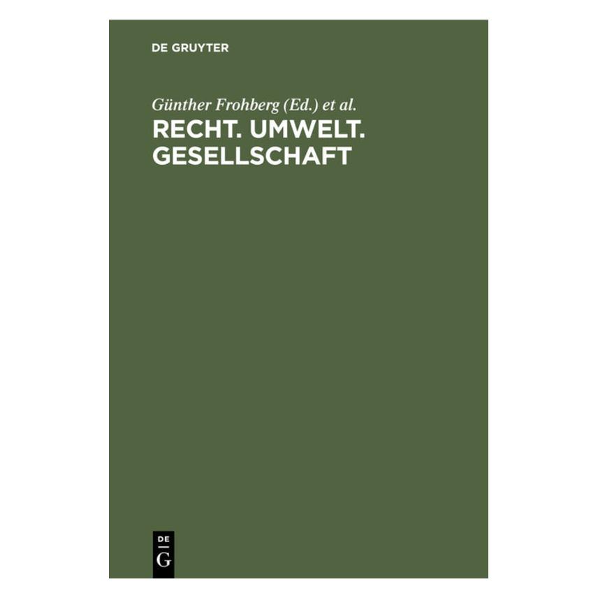 De Gruyter Recht. Umwelt. Gesellschaft (67777655)