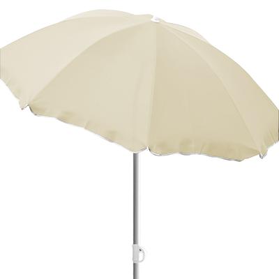 Mojawo Sonnenschirm rund Ø1,80m beige Polyester knickbar UV Schutz
