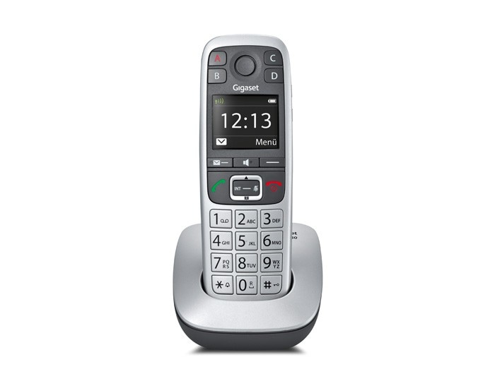 Gigaset E560 schnurloses Festnetztelefon (analog), platin S30852-H2708-B101