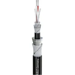 Sommer Cable 200-0241AQ Mikrofonkabel 2 x 0.25 mm2 Schwarz Meterware (0.25 mm2), Lautsprecherkabel, Schwarz