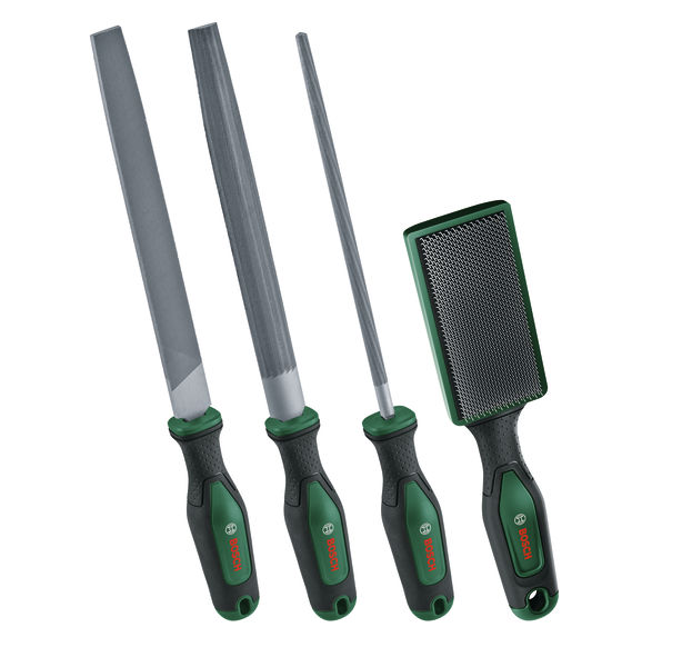 Bosch Handwerkzeuge Feilen-Set 200 mm / 8" mit Bürste, 4-teilig 1 600 A03 4GM