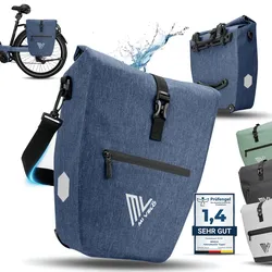 2in1 Fahrradtasche für Gepäckträger „CAPAX“ 25L - Jeansblau - Bestseller,oft gekauft
