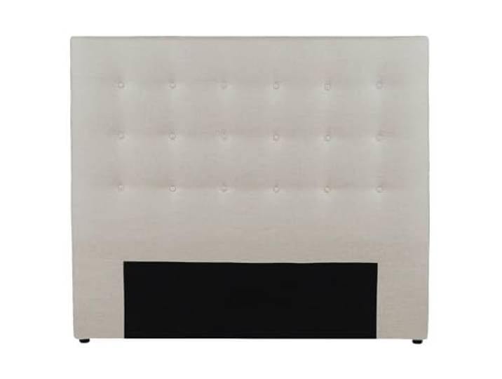 Vente-unique-Polster-Bettkopfteil - 140 cm - Stoff - Beige - Francesco