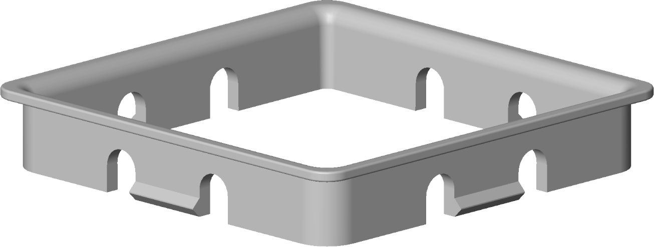 Dornbracht anneau porte-verre carré 08281050190