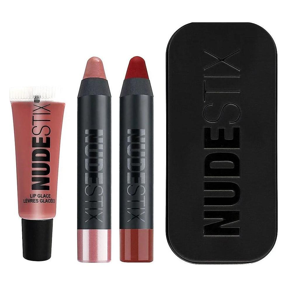 Nudestix Nude Red Hot Lips 3 Piece Lip Set - Lip Color, Lip Liner, Lip Plumper (Nude + Red Hot Lips 3-teiliges Lippen-Set) (2288470)