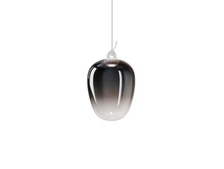 Lodes Pendelleuchte Oblò ohne Baldachin - Rauchglas glänzend (