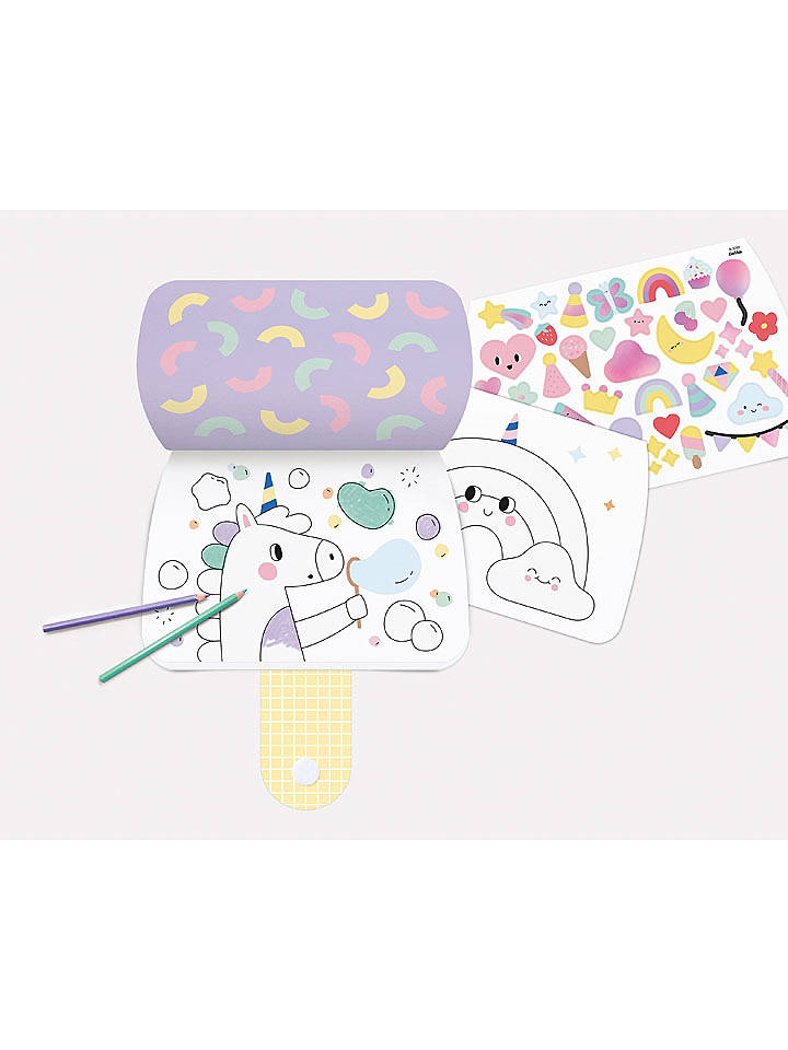 folia PAPER Sticker-Malbuch "Rainbow Dreams" - ab 3 Jahren - onesize