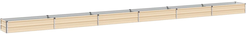 Rio Outdoor Raised Garden Bed Ivory 24cm H x 600cm W x 40cm D