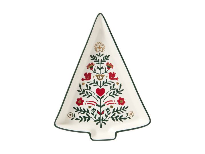 Lexington Plat de service Christmas Tree Multi, 15,2x11x1,6 cm