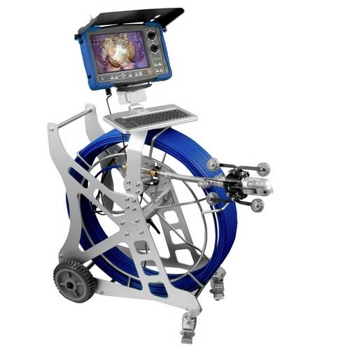 PCE Instruments Videoendoskop PCE-PIC 60speziell für Rohre |Kabellänge 60m |Kamerakopf Ø 60mm |Blickwinkel 105°