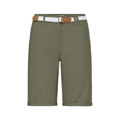 Bermudas OXMO "Bermudas OXChakira", Damen, Gr. 38, N-Gr, grün (dusty oliv), Obermaterial: 98% Baumwolle CO. 2% Elasthan EL., Hosen Bermudas