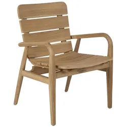 Gartenstuhl Lilja von Brafab aus Teakholz, modern, natur, für Deinen Outdoor-Bereich