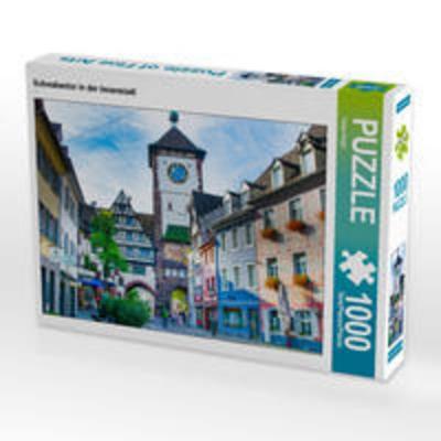 CALVENDO Puzzle Schwabentor in der Innenstadt | 1000 Teile Lege-Größe 64x48cm Foto-Puzzle für glückliche Stunden
