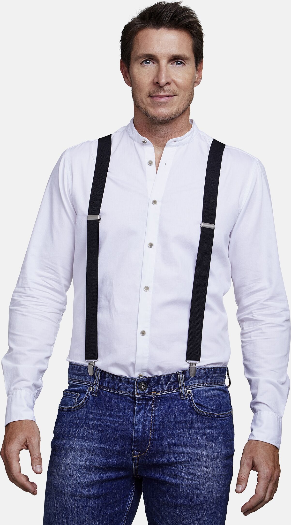 Hosenträger LERROS "Klassische Hosenträger", Herren, Gr. Normalgrössen, schwarz, 70% Polyester, 30% Elasthan, Hosenträger Hosenträger schwarz Normalgrössen