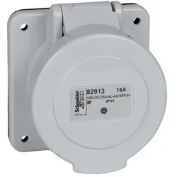 Schneider Electric 82927 Anbausteckdose, 32A, 2p, 20-25 V DC, IP44