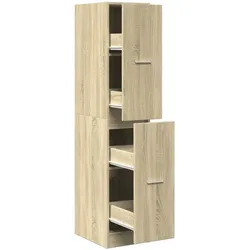 vidaXL Apothekerschrank Sonoma-Eiche 30x41x144,5 cm Holzwerkstoff