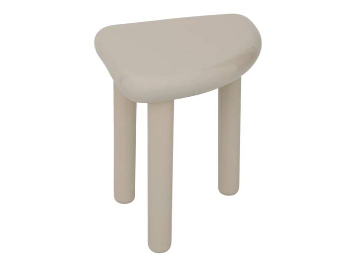 Table d'appoint en fer forgé beige 33 * 33 * 39 cm