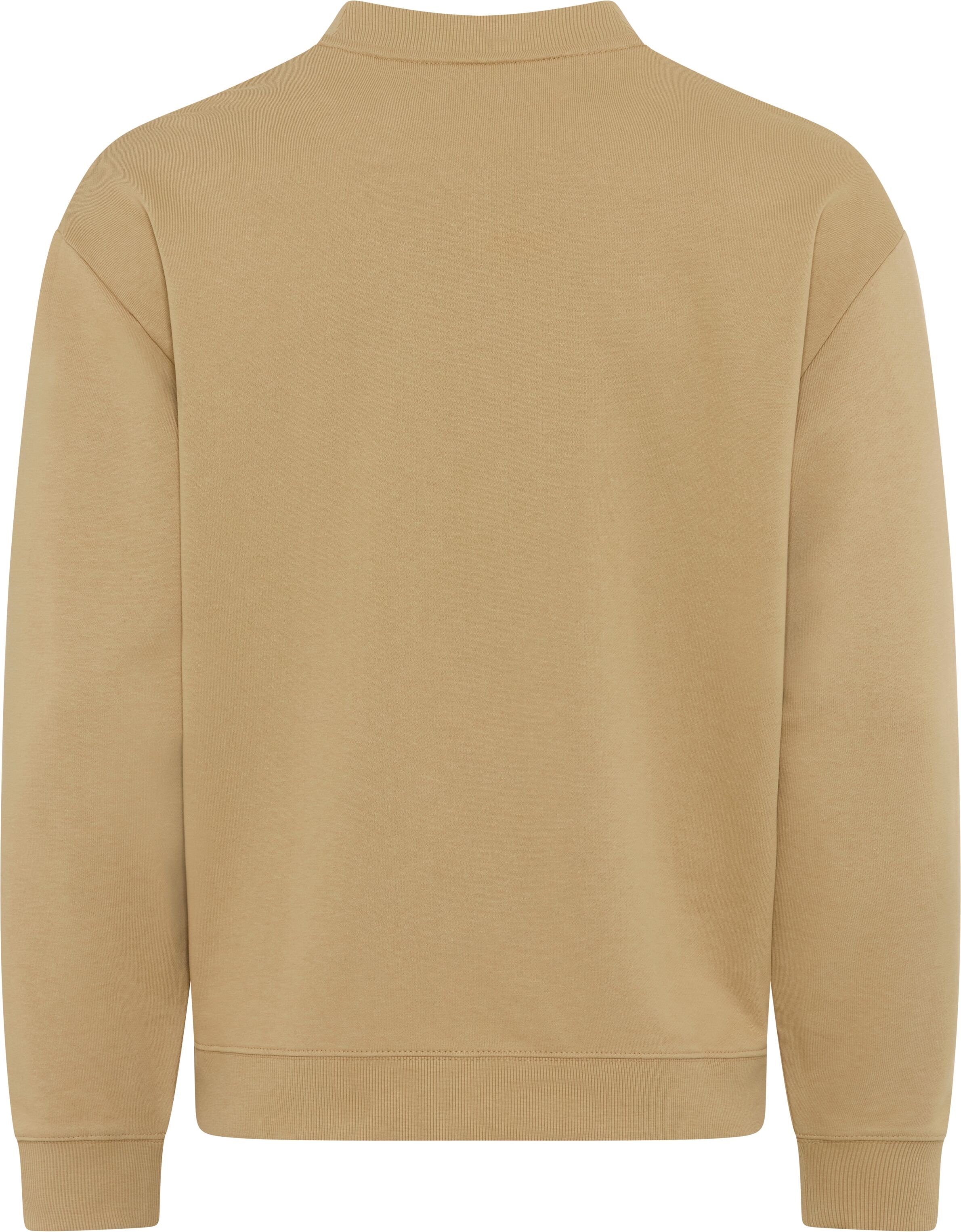 Sweatshirt HUGO "Dapocrew", Herren, Gr. XXL, medium beige269, Sweatware, Obermaterial: 100% Baumwolle, unifarben, relaxed fit normal, Rundhals, Bündchen, Sweatshirts Sweatshirt, Rundhalsausschnitt, Relaxed Fit, Logo-Druck