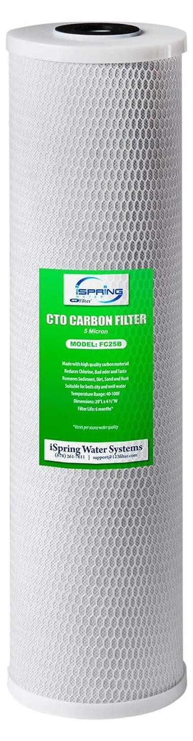 Dripio Waterfilter met CTO-koolstoffilter voor het hele huis, 20 x 4,5 inch